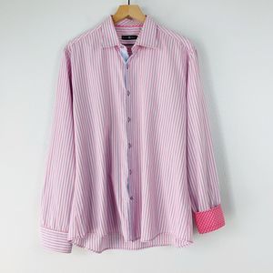 Stone Rose Men's Stripe Long Sleeve Shirt Sz 5/XL